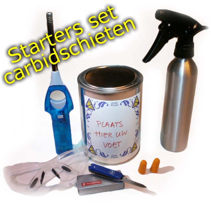 Carbid Festival starter kit voor de beginnende carbid-schieter